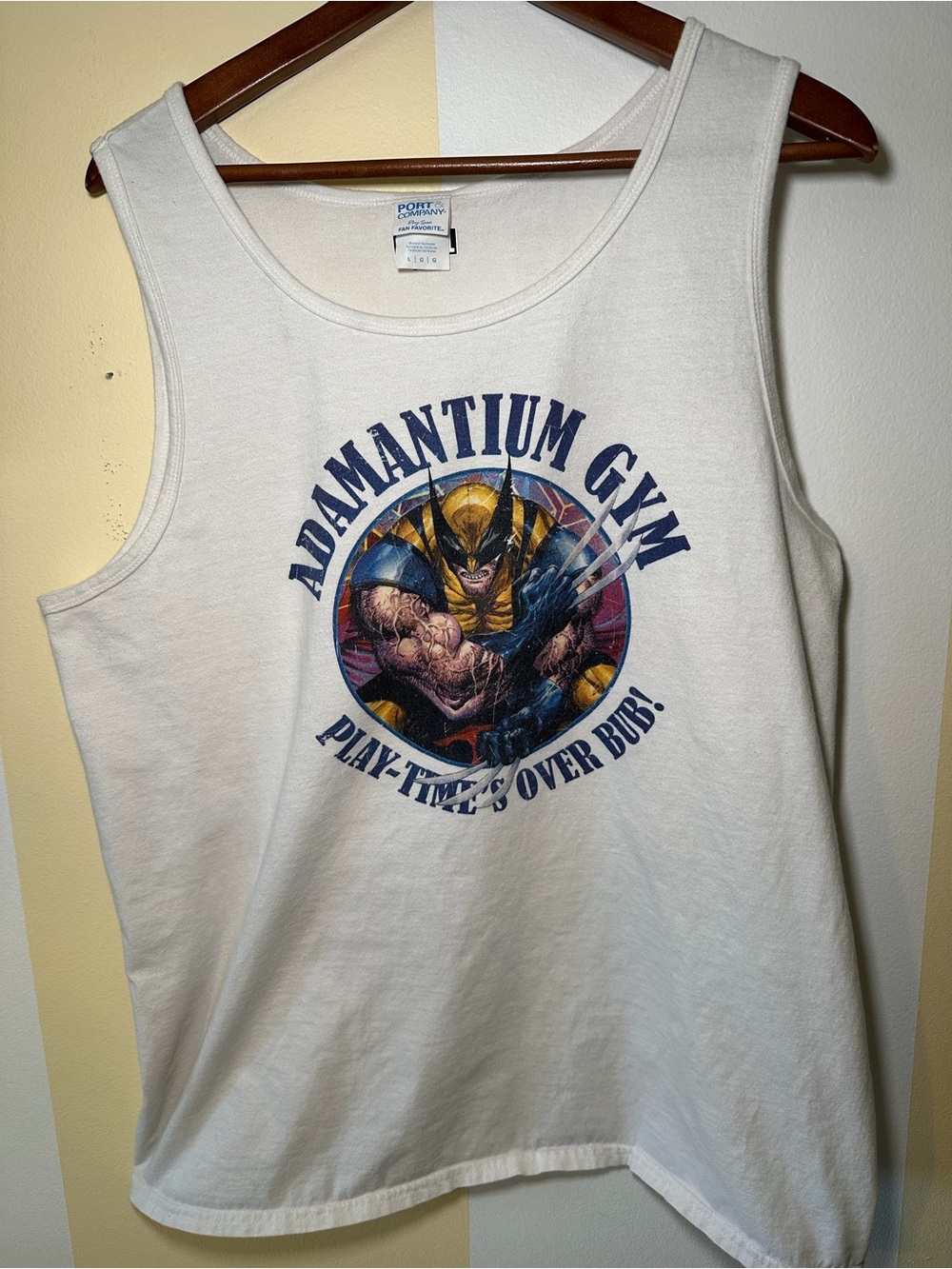 Marvel X-Men Wolverine Adamantium Gym Tank Top Large